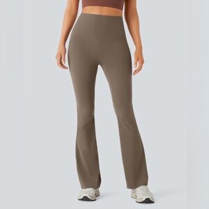 HALARA High-Waist Flare Pants in Taupe Brown Meduim Tall NWOT